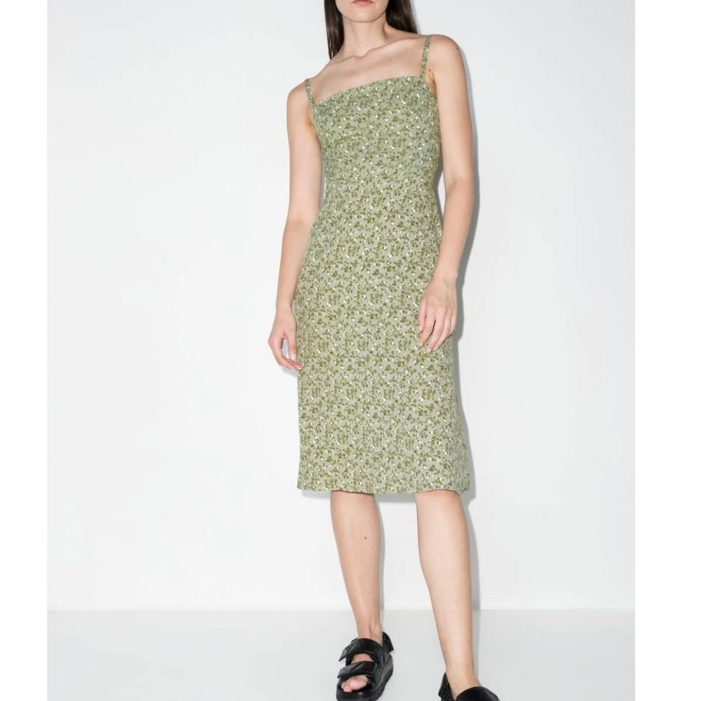 Reformation Afternoon Dress - Green Floral